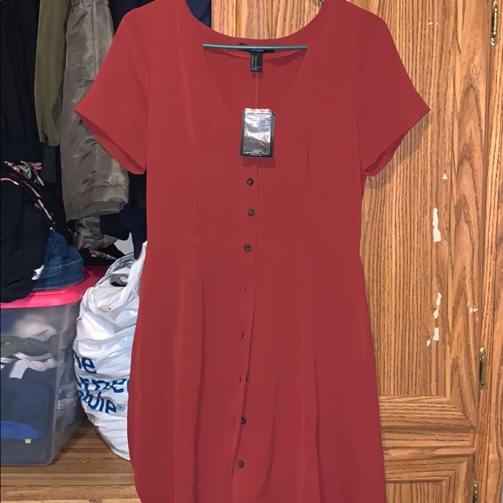 Burgundy dress